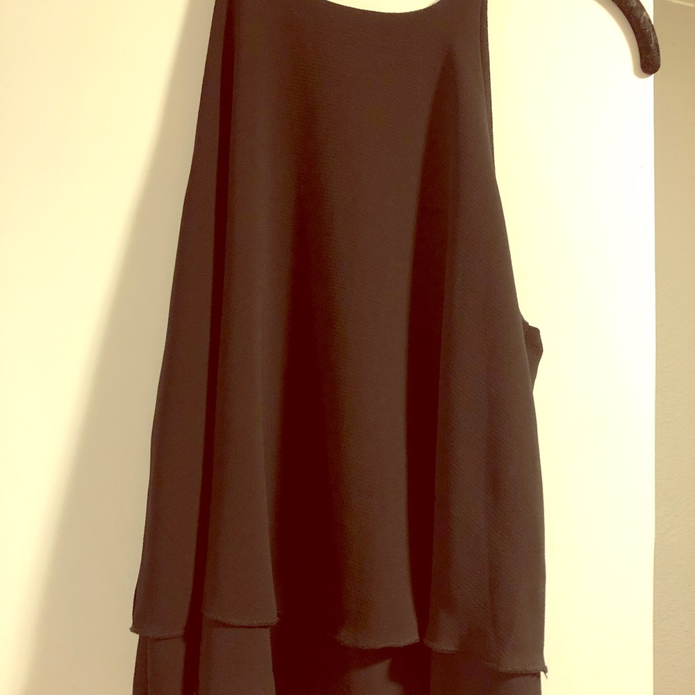 Black flowy top